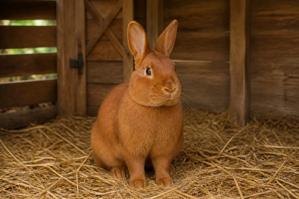 Lapin fauve de bourgogne majestueux